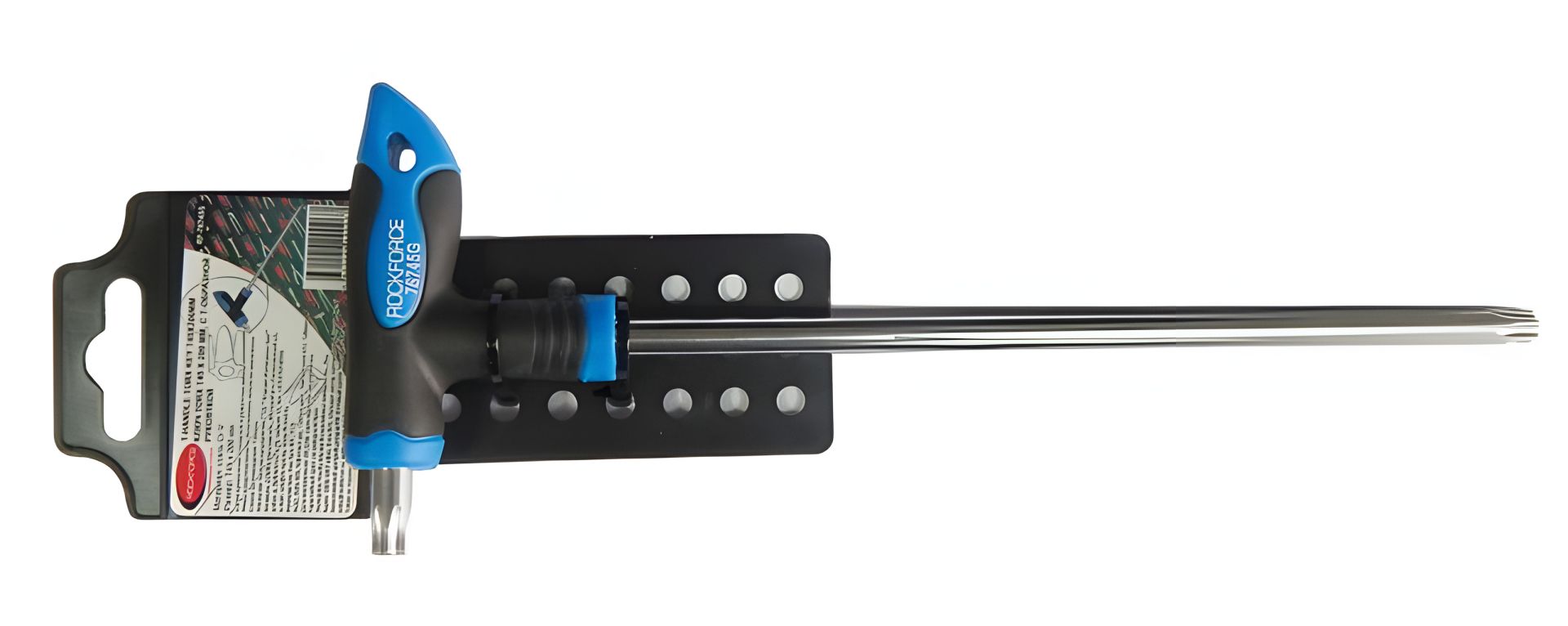 Ключ Т-образный TORX с прорезиненной рукояткой T25х100мм, на пластиковом держателе ROCKFORCE RF-76725G Ключ Т-образный TORX с прорезиненной рукояткой T25х100мм, на пластиковом держателе ROCKFORCE RF-76725G