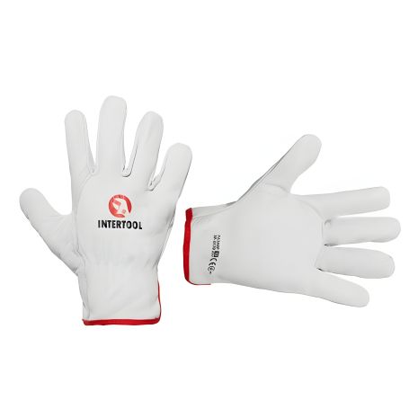 Шкіряна рукавичка "Driver Style", 10", овеча шкіра, INTERTOOL SP-0170