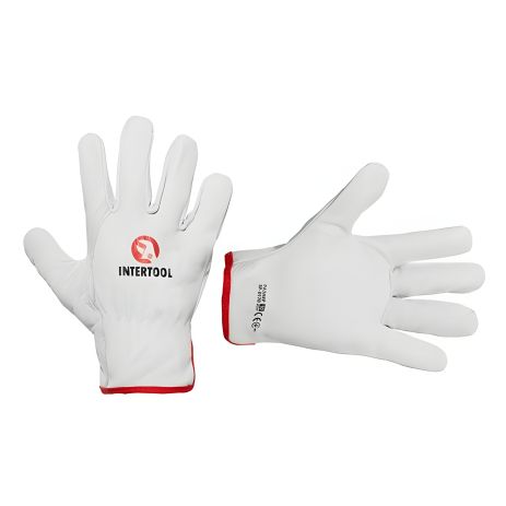 Шкіряна рукавичка "Driver Style", 10", овеча шкіра, INTERTOOL SP-0170