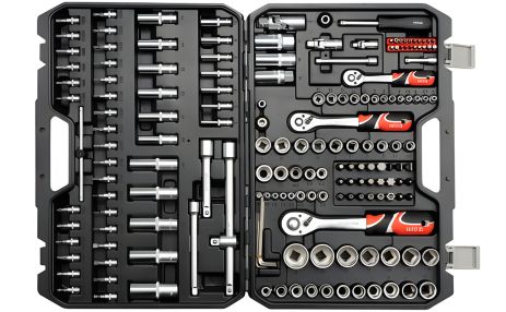 Набор инструмента для автомобиля с насадками 173 ед/ Yato YT-38931 Набор инструмента для автомобиля с насадками 173 ед/ Yato YT-38931