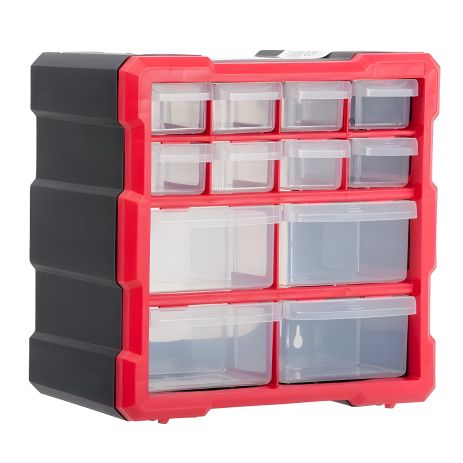 Органайзер з 12 відділеннями, розмір 10.5": 265*260*160 мм INTERTOOL BX-4024