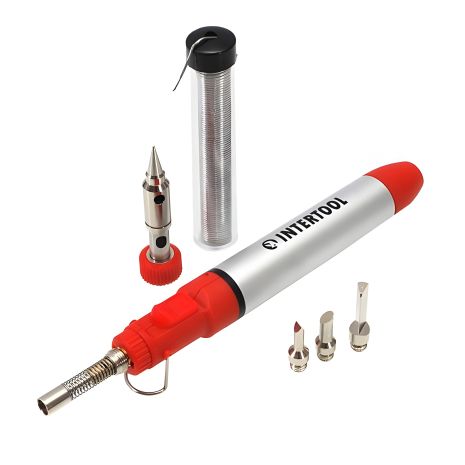 Микрогорелка 12 мл, комплект аксессуаров 7 ед INTERTOOL GB-0005