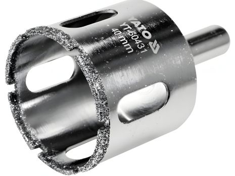 Свердло для гресу і кераміки Ø= 40 мм, для сухого та мокрого режимів YaTo YT-60431