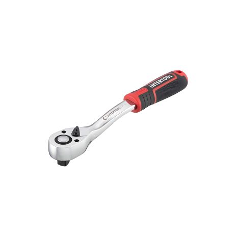 Рукоятка із храповим механізмом на 72 зуба 3/8" ., Cr-V STORM INTERTOOL ET-8002