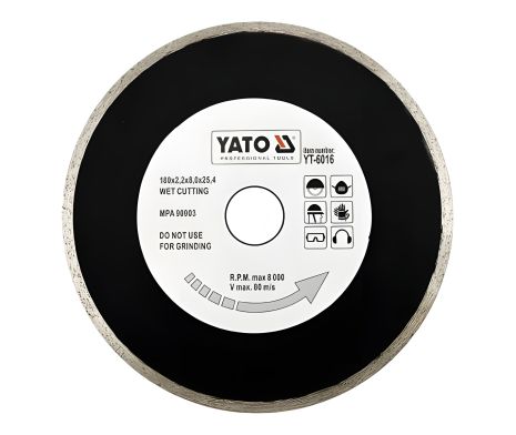 Алмазне коло для верстата Yato YT-6016 180 мм х 25,4 мм