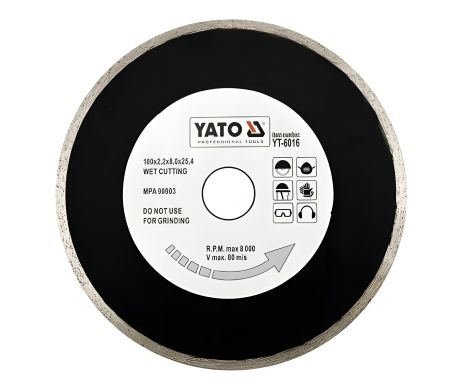 Алмазный круг для станка 180 мм х 25,4 мм Yato YT-6016 - Профессиональный инструмент Алмазный круг для станка 180 мм х 25,4 мм Yato YT-6016 - Профессиональный инструмент
