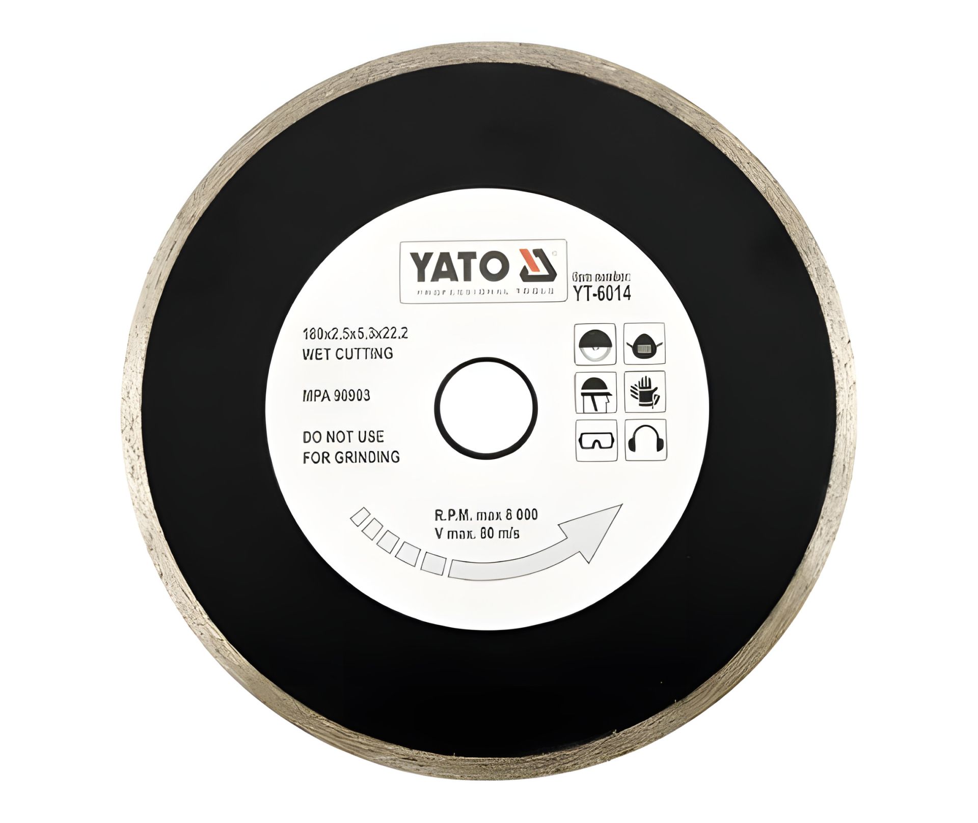 Алмазний диск для плитки 180 мм Yato YT-6014 Алмазний диск для плитки 180 мм Yato YT-6014