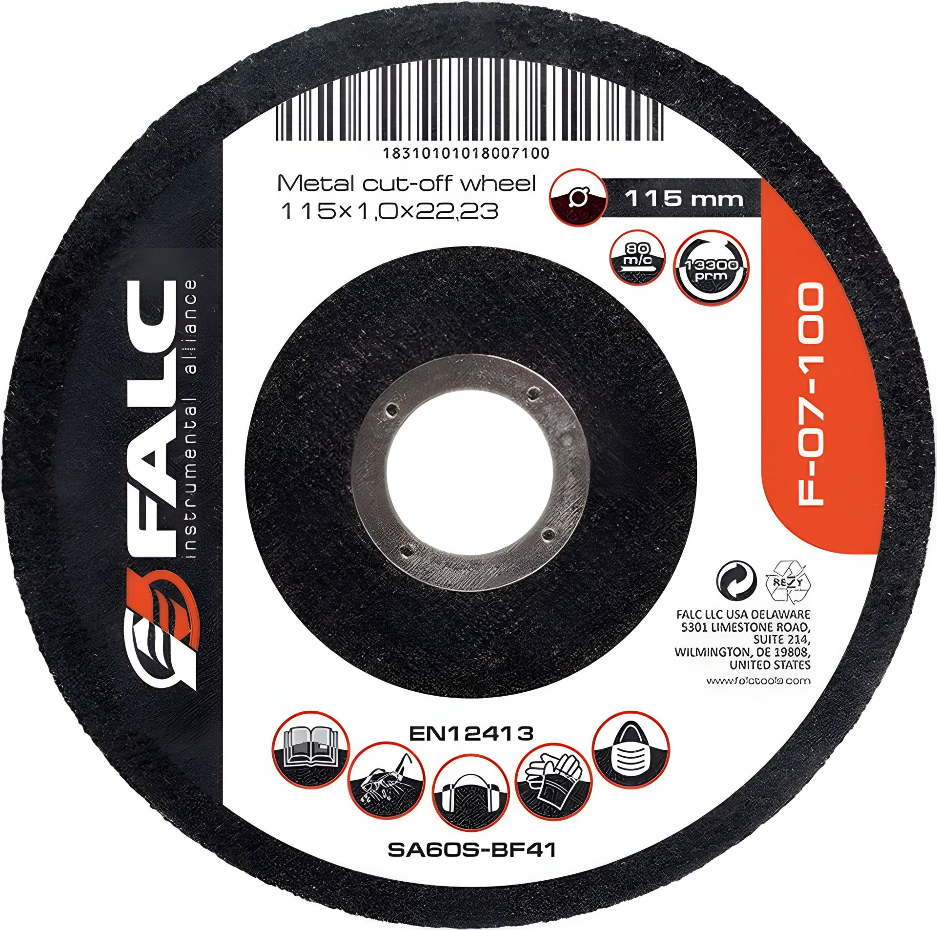 Армированный круг отрезной Miol F-07-103 Армированный круг отрезной Miol F-07-103