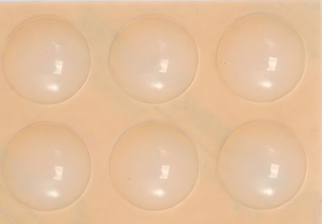 Прокладка силіконова самоклеюча під ніжки меблів, 19 мм, набір 6 шт [32/576] Vorel 74914