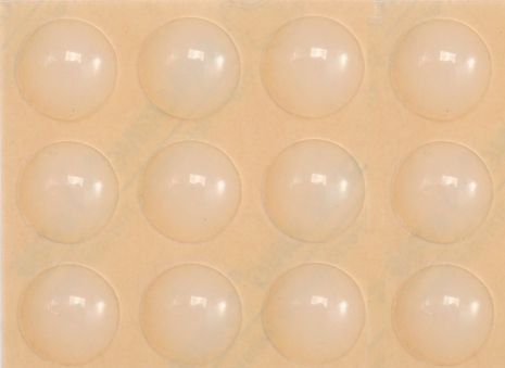 Самоклеюча силіконова прокладка під меблі, 13 мм, набір 12 шт [32/576] Vorel 74912