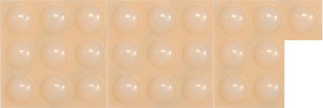 Прокладка самоклеюча силіконова під меблі, 8 мм, набір 25 шт [32/576] Vorel 74910