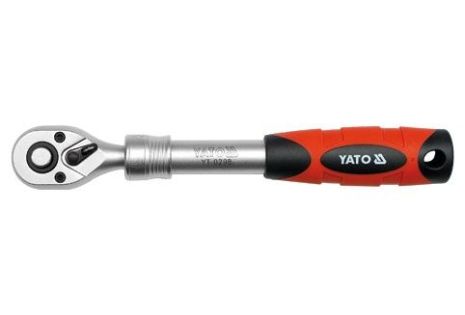 Трещотка с телескопической ручкой 72 зубца 3/8" 215-315 мм Yato YT-0298 Трещотка с телескопической ручкой 72 зубца 3/8" 215-315 мм Yato YT-0298