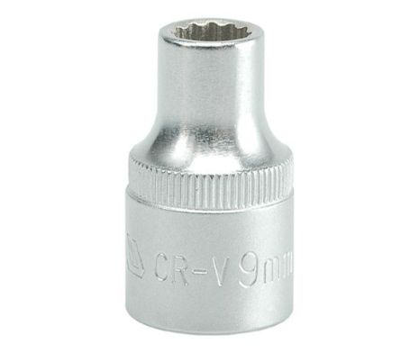 Торцева головка коротка 12-гранна 1/2" 9 мм Yato YT-1271