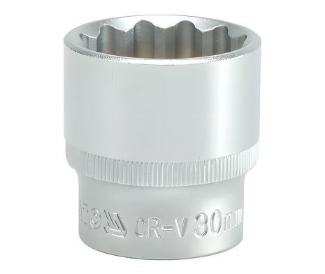 Головка торцева коротка Yato YT-1291, 12-гранна 1/2" 30 мм