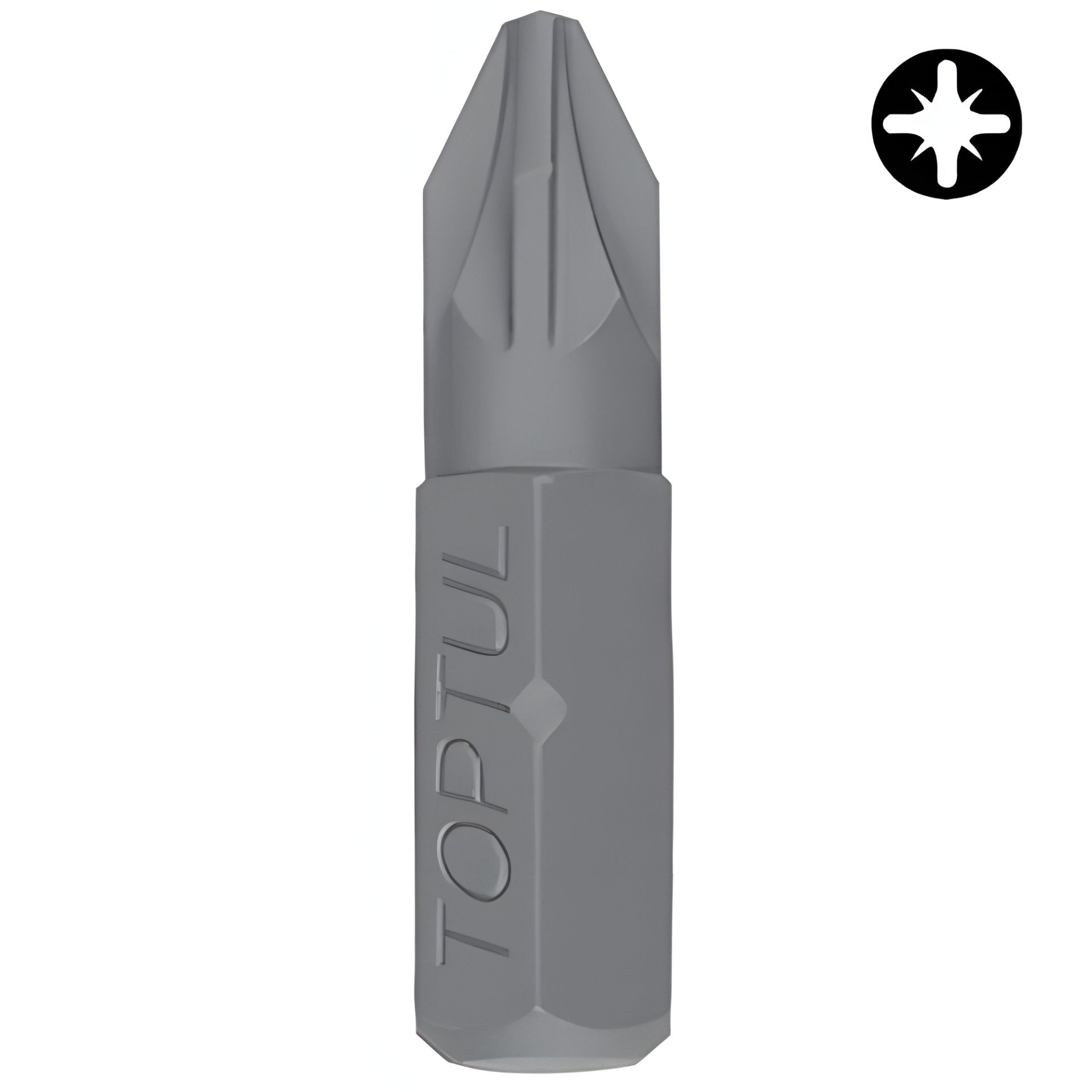 Насадка 1/4" 25 мм PZ2 TOPTUL FSCA0802 Насадка 1/4" 25 мм PZ2 TOPTUL FSCA0802