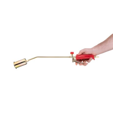 Газовий пальник, з регулятором та клапаном, 595 мм, сопло 90 мм, Ø - 45 мм INTERTOOL GB-0044