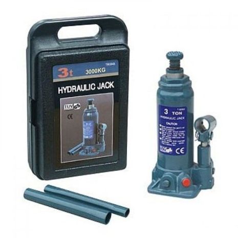 Пляшковий домкрат 3т (194-372 мм) з кейсом TORIN T90304S