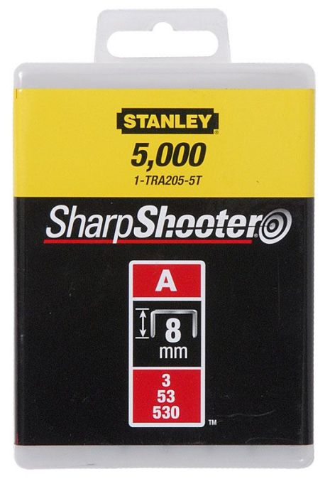 Скоба для степлера 6 мм тип "А" (5/53/530) 5000 шт. STANLEY 1-TRA204-5T Скоба для степлера 6 мм тип "А" (5/53/530) 5000 шт. STANLEY 1-TRA204-5T