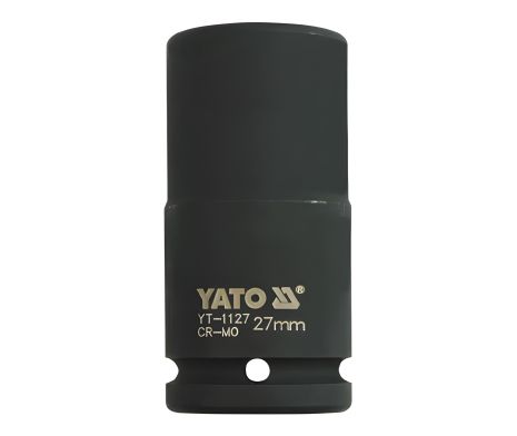 Удлиненная ударная головка шестигранная 3/4" 27 мм Yato YT-1127