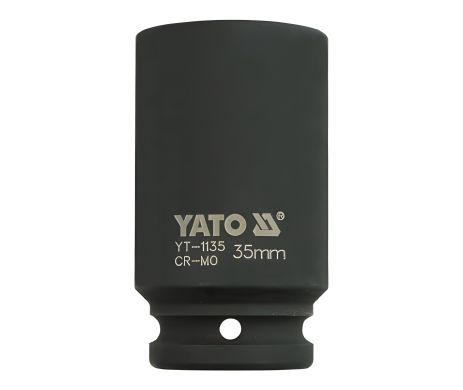 Удлиненная шестигранная ударная торцевая головка 3/4" 35 мм от Yato YT-1135