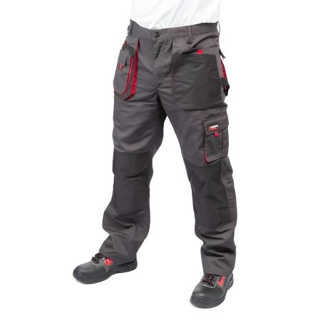 Брюки рабочие, 80% полиэстер / 20% хлопок, плотность 260 г/м², M INTERTOOL SP-3012