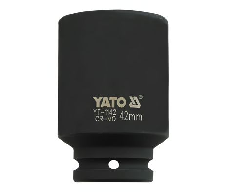 Торцева ударна головка шестигранна подовжена 3/4" 42 мм Yato YT-1142 Торцева ударна головка шестигранна подовжена 3/4" 42 мм Yato YT-1142