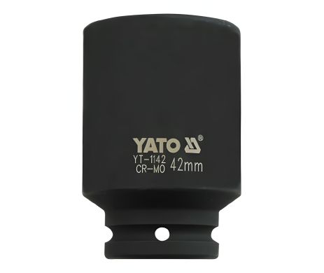 Головка торцевая ударная шестигранная удлиненная 3/4" 42 мм Yato YT-1142 Головка торцевая ударная шестигранная удлиненная 3/4" 42 мм Yato YT-1142