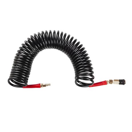 Шланг BLACK M-Flex 6.5х10мм, 10м спиральный полиуретановый c поворотным шарниром, латунными быстроразъемными соединениями STORM INTERTOOL PT-1793 Шланг BLACK M-Flex 6.5х10мм, 10м спиральный полиуретановый c поворотным шарниром, латунными быстроразъемными соединениями STORM INTERTOOL PT-1793