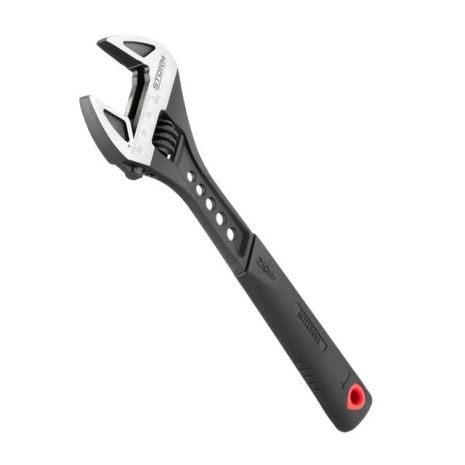 Розвідний ключ 250 мм, кований, TPR рукоятка, HRC 40-50, Cr-V, INTERTOOL XT-0080, STORM