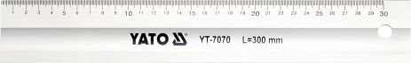 Лінійка металева 300 мм Yato YT-7070