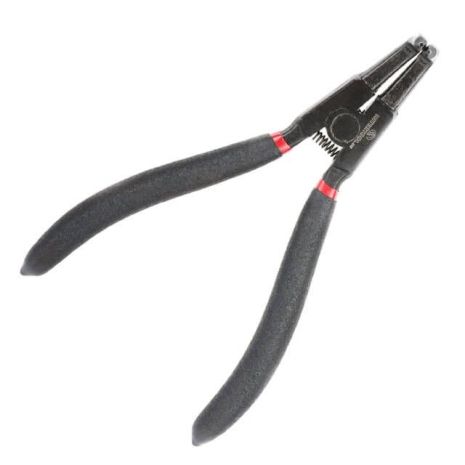 Щипці для зняття та встановлення стопорних кілець 180 мм, вигнуті на розтиск, 40CrV, фосфатовані. INTERTOOL HT-7019 Щипці для зняття та встановлення стопорних кілець 180 мм, вигнуті на розтиск, 40CrV, фосфатовані. INTERTOOL HT-7019