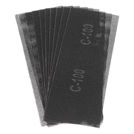 Сетка абразивная 105*280мм, зерно 100, 10ед INTERTOOL KT-6010