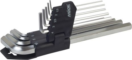 Комплект из 9 торцевых шестигранных ключей 1,5-10 мм, MIOL 56-396