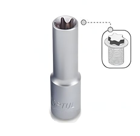 Головка торцевая длинная 1/4" E8 TOPTUL (BAEH0808)