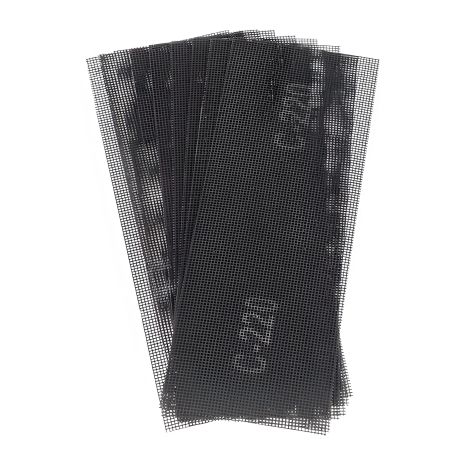 Абразивная сетка, 105×280 мм, зерно K220, 10 штук INTERTOOL KT-6022