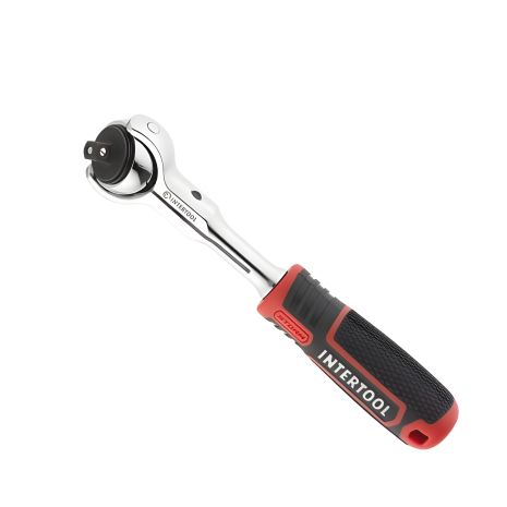 Поворотна рукоятка з храповиком, 72 зуба 1/4", Cr-V STORM INTERTOOL ET-8007 Поворотна рукоятка з храповиком, 72 зуба 1/4", Cr-V STORM INTERTOOL ET-8007