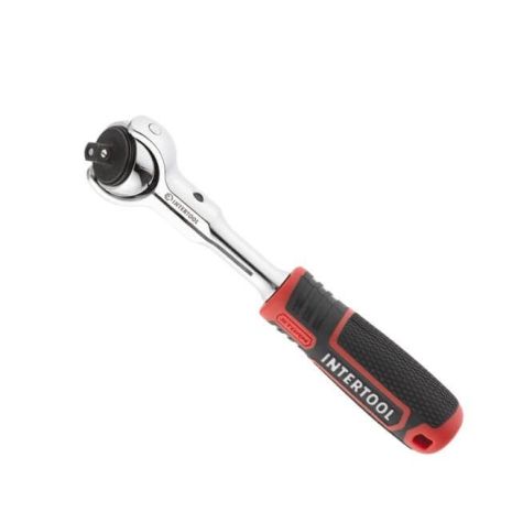 Рукоятка з храповим механізмом поворотна, 72 зуба 1/4 ", Cr-V STORM INTERTOOL ET-8007 Рукоятка з храповим механізмом поворотна, 72 зуба 1/4 ", Cr-V STORM INTERTOOL ET-8007