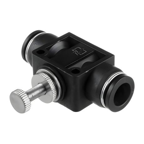 Цангове пряме з'єднання з регулятором для поліуретанових та інших шлангів 12×12 мм INTERTOOL PT-2399