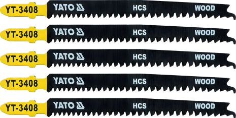 Набір пилок для електролобзика Yato YT-3408, 13-8TPI