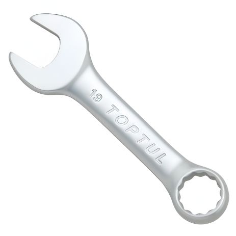 Укорочений комбінований ключ 7 мм (полірований) TOPTUL AAAF0707 Укорочений комбінований ключ 7 мм (полірований) TOPTUL AAAF0707
