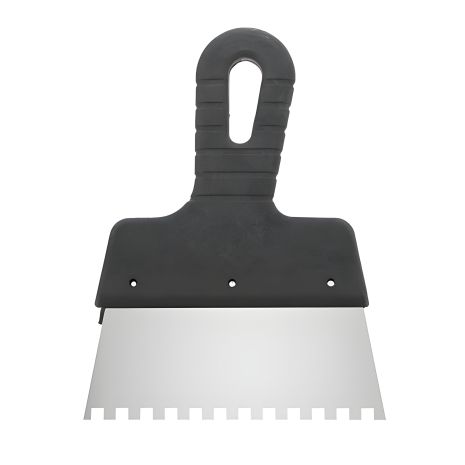 Шпатель нержавеющий, 150 мм, зуб: 6×6 мм INTERTOOL KT-2156