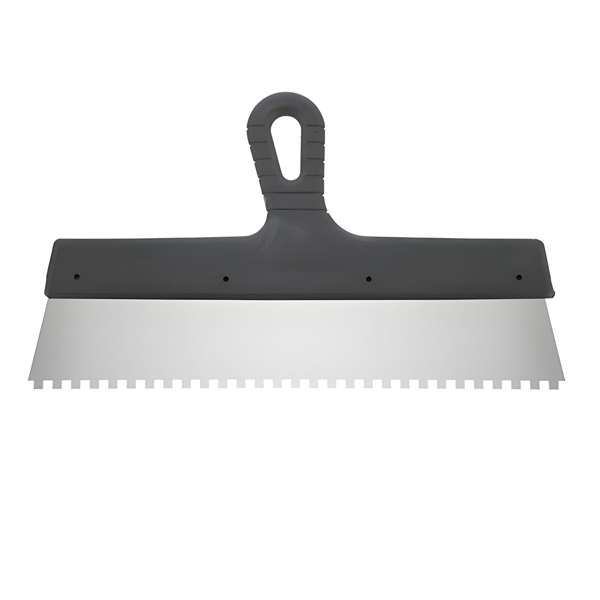 Шпатель 350 мм з нержавіючої сталі, зуб 6x6 мм, INTERTOOL KT-2356 Шпатель 350 мм з нержавіючої сталі, зуб 6x6 мм, INTERTOOL KT-2356