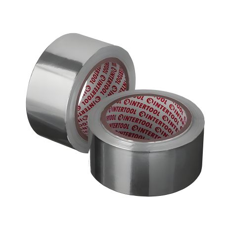 Алюминиевый термостойкий скотч, 25 м, 50 мм INTERTOOL KT-0992