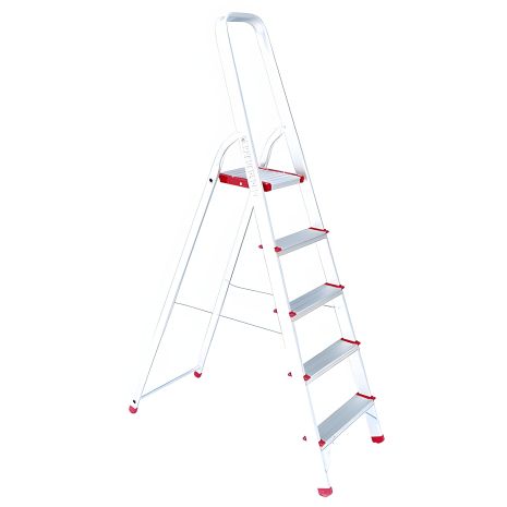 Стремянка алюминиевая, 5 ступеней, высота: 1565 мм, высота до платформы: 1065 мм, 150 кг INTERTOOL LT-1005 Стремянка алюминиевая, 5 ступеней, высота: 1565 мм, высота до платформы: 1065 мм, 150 кг INTERTOOL LT-1005