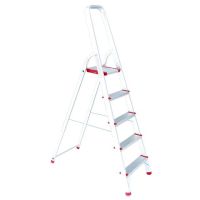 Драбина з алюмінію, 5 сходинок, висота до платформи 1065мм INTERTOOL LT-1005