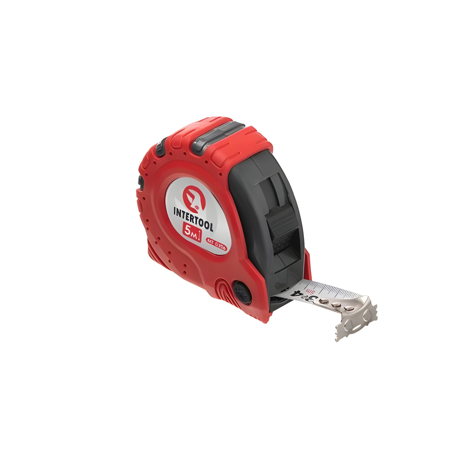 Рулетка с фиксатором, 5 м, 25 мм, "Супер Магнит" INTERTOOL MT-0306 Рулетка с фиксатором, 5 м, 25 мм, "Супер Магнит" INTERTOOL MT-0306