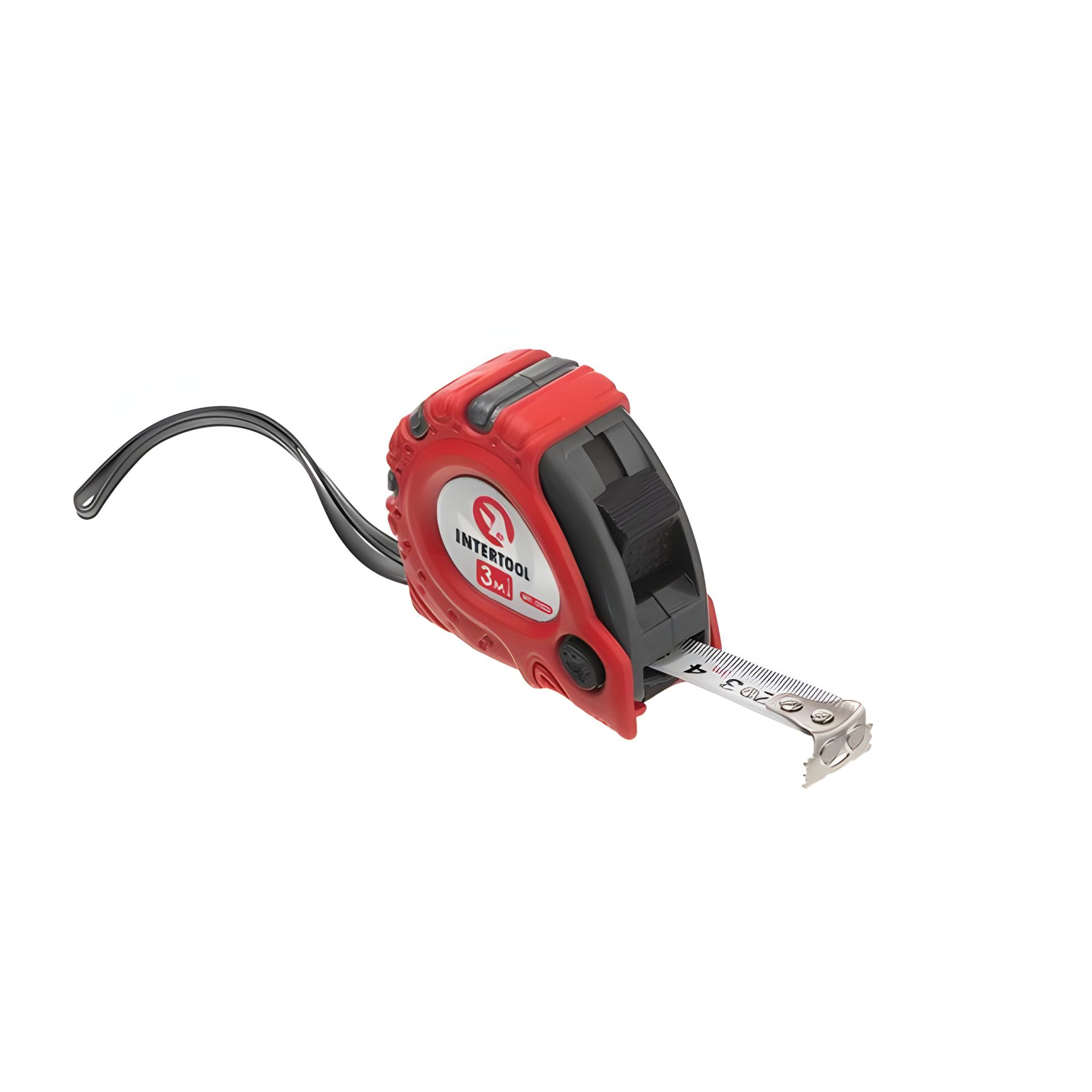 Рулетка с металлическим полотном, с фиксатором, 3 м, 16 мм, "Супер Магнит" INTERTOOL MT-0303 Рулетка с металлическим полотном, с фиксатором, 3 м, 16 мм, "Супер Магнит" INTERTOOL MT-0303