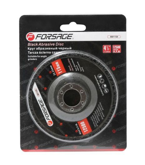 Коло абразивне обдирне на фібровій основі 125х22мм, в блістері FORSAGE F-BD125D Коло абразивне обдирне на фібровій основі 125х22мм, в блістері FORSAGE F-BD125D