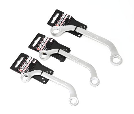 С-подібний накидний ключ, розмір 14х15мм, на пластиковому утримувачі, бренд FORSAGE (F-7611415)