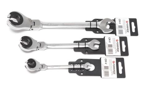 Ключ комбінований тріскачковий розрізний з шарніром 12мм х 185мм FORSAGE F-75712FN Ключ комбінований тріскачковий розрізний з шарніром 12мм х 185мм FORSAGE F-75712FN